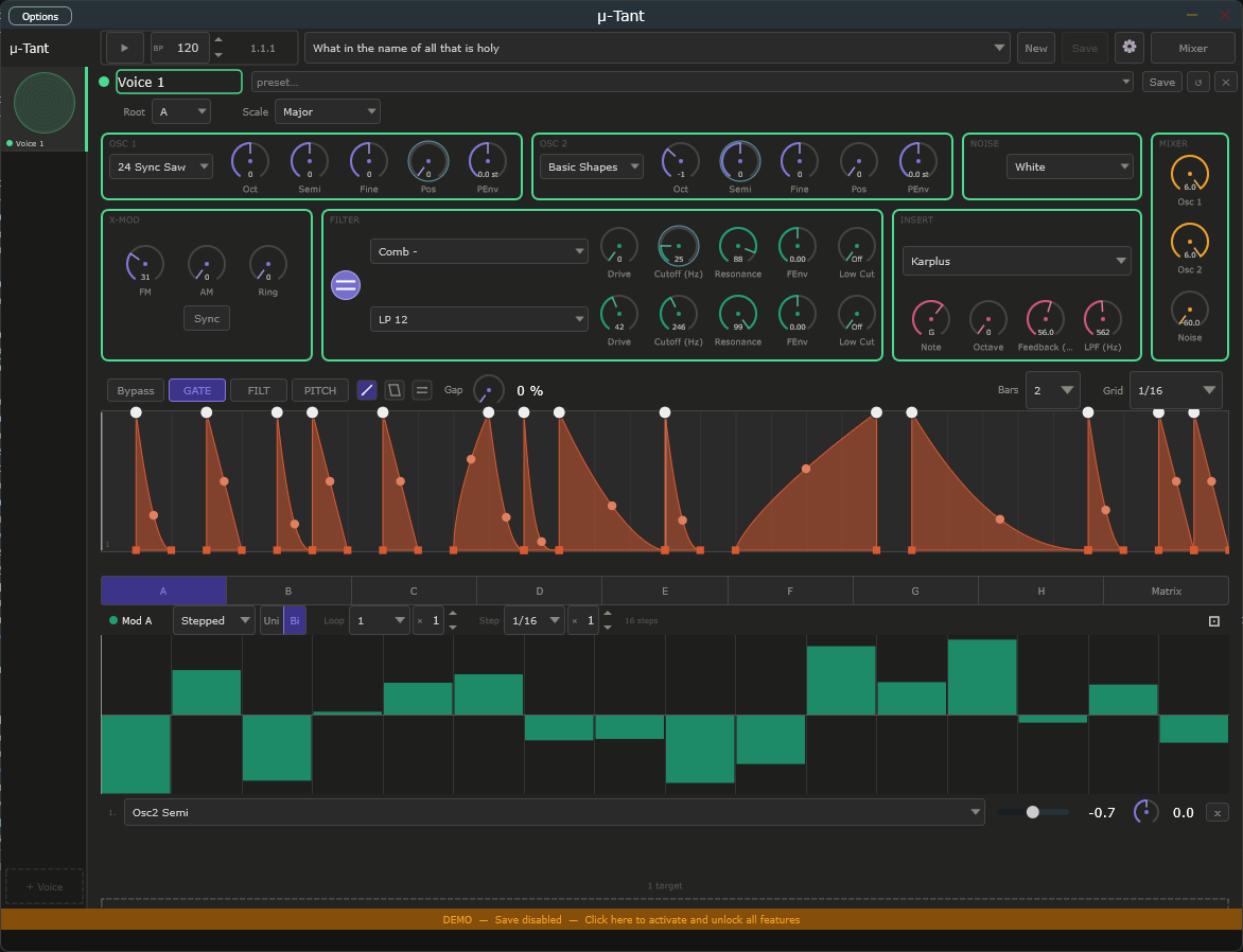 μ-tant full interface