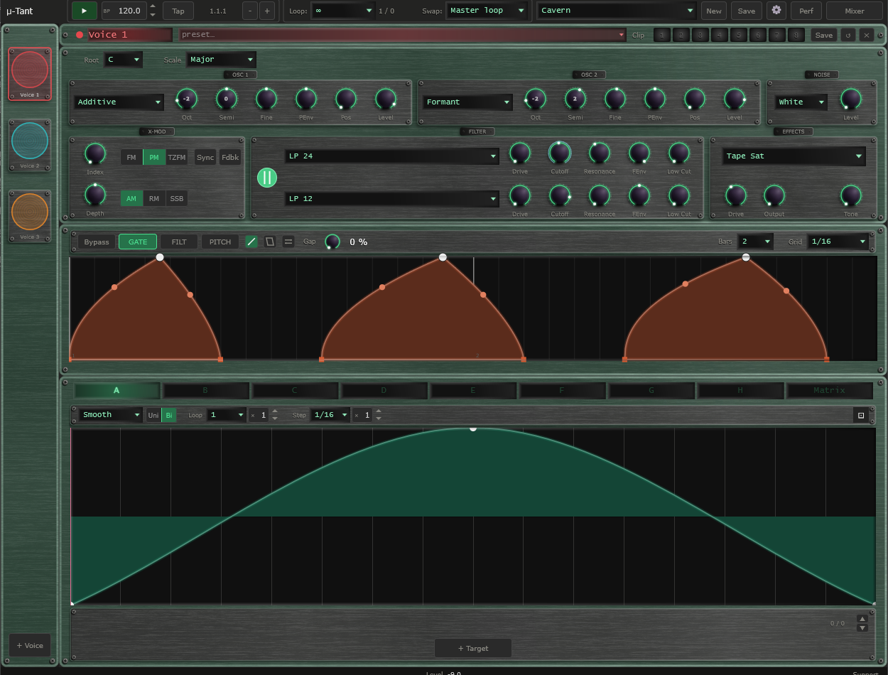 μ-tant full interface